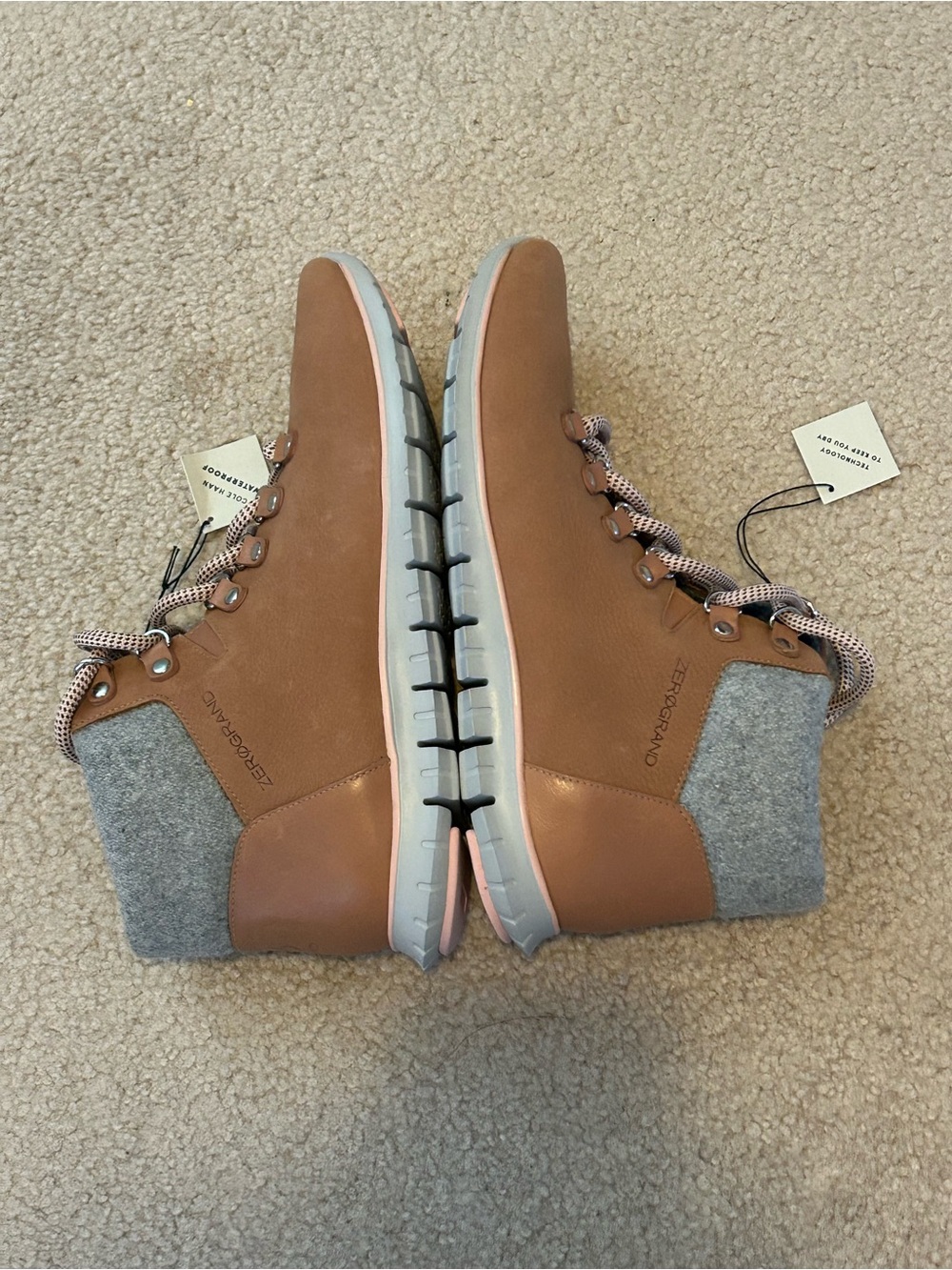Cole Haan Brown Zero Grand Hiker Waterproof Boot